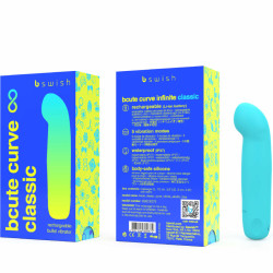 B Swish - Vibrateur Rechargeable Bcute Curve Infinite Classique Bleu Silicone